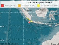 Banten Diguncang Gempa 7,4 Magnitudo, Berpotensi Tsunami