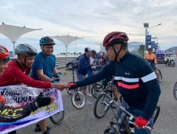 Bersama Komunitas Gowes Mamuju, Kapolda Sulbar Kampaye Anti Narkoba