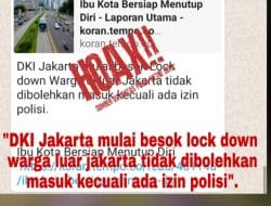 Penutupan Gerbang Tol Menuju Jakarta, Ditlantas Polda : Kami Pastikan Itu HOAX