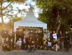 Cegah Penyebaran Covid-19, KPM-PM-Pemerintah Lakukan Penyemprotan di Perbatasan Majene-Polman
