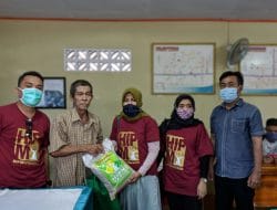 HIPMI Polman Bagi 750 Paket Sembako di Empat Kecamatan