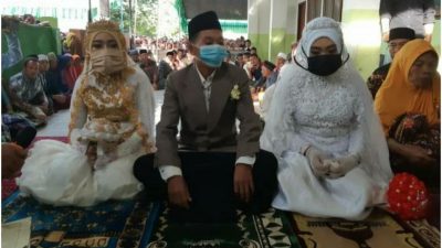 Di Tengah Pandemi Corona, Seorang Pria di Lombok Nikahi 2 Pacar Sekaligus