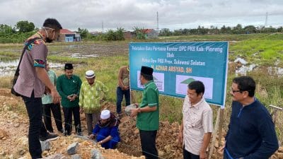 Ketua DPW PKB Sulsel Hadiri Peletakan Batu Pertama Kantor DPC PKB Kabupaten Pinrang