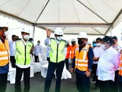 Gubernur Sulsel Tinjau Progres Pembangunan Jalan Tol Layang Makassar