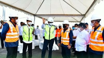 Gubernur Sulsel Tinjau Progres Pembangunan Jalan Tol Layang Makassar