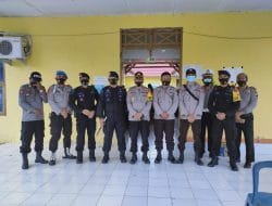 Tingkatkan Kondusifitas Keamanan Saat Sidang Rekapitulasi, Ini Yang Dilakukan Danyon Brimob Bone