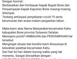 Viral di Medsos, Surat Terbuka Dari Warga Kecamatan Kahu, Ditujukan Kepada Muspida Kabupaten Bone