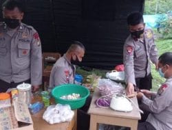 Satbrimob Polda Sulsel Bangun Posko Bantuan di Majene, Sulbar