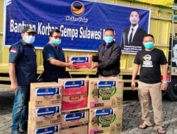 Untuk Pengungsi, Prananda Surya Paloh Salurkan Bantuan Perlengkapan Bayi di Sulbar