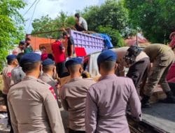 Bantuan Logistik Untuk Korban Gempa Sulbar Membludak di Lapangan Merdeka, Brimob Bone Turun Tangan