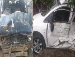Lakalantas di Bone, Honda Brio Oleng Dari Cina ke Barebbo