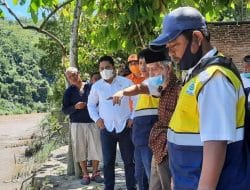 Wakil Ketua DPRD Sulbar, BWSS III dan PUPR Tinjau Sungai Alu Yang Mengalami Abrasi