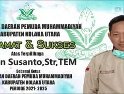 Arfan Susanto Nahkoda Baru PD Pemuda Muhammadiyah Kolut, Ini Pesannya
