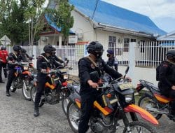Antisipasi Aksi Teror, Brimob Bone Patroli Skala Besar