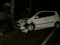 Lakalantas di Desa Lili Riattang Lapri, Mobil Brio dan Ayla Bertabrakan