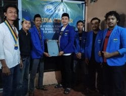 Awal Madani Mendaftarkan Diri Jadi Balon Ketua PKC PMII Sulsel