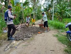 Bhabinkamtibmas Polsek Kahu, Kerja Bakti Bersama Warga Binaannya