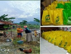 Komunitas Sedekah Jumat Sausu Bagikan Parcel Lebaran Untuk Ratusan Warga Kurang Mampu