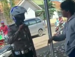 Viral Video Pengendara Motor Tidak Terima Kunci Motornya Disita Polisi Lalu Lintas di Bone