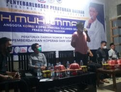 Legislator Nasdem H. Muhammad, Sosper di Desa Waji Bone, Warga Keluhkan Pupuk
