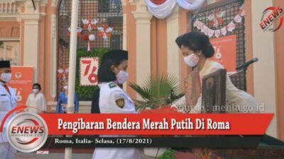 Masyarakat Indonesia di Roma Peringati HUT RI 76 Tahun dengan Berpakaian Nasional dan Adat