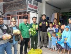 Patut Dicontoh, PAC Ansor Rappocini Bagikan Sayur ke Sejumlah Panti Asuhan