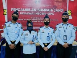 4 Petugas Lapas Watampone Resmi Menyandang Status PNS