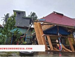 5 Rumah Rusak Akibat Angin Puting Beliung Landa Talisayan, Berau