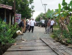 Jembatan Penghubung RT 13 – 14 Tanjung Redeb Akan Diperbaiki Permanen Tahun ini