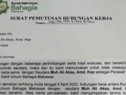 Mantan Pegawai RS Bahagia Makassar Sebut Dikeluarkan Tak Sesuai SOP