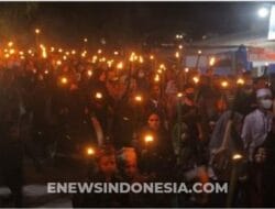 Ribuan Muslim di Parigi dan Sausu Gelar Pawai Obor Sambut Ramadhan