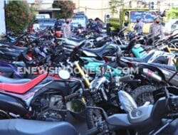Ratusan Sepeda Motor Diamankan Polrestabes Makassar dalam Operasi Balap Liar di Bulan Ramadhan
