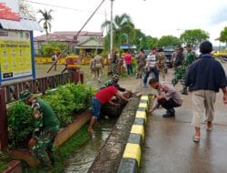 HUT Kodam VI/WLM, Kodim 0902/BRU Gelar Kerja Bakti