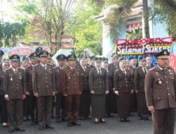 Puncak Hari Bhakti Adhyaksa ke- 62 Jajaran Kejaksaan di Bone Upacara Serentak