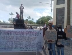 ASM Gelar Unras Tuntut PT Labrosco Penyebab Kerusakan Lingkungan di Morotai