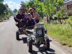 Harga Pertalite Mahal, Seorang Siswa di Bone ke Sekolah Gunakan Traktor Sawah