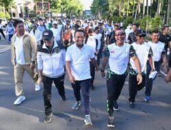 Meriahkan HUT ke 77, TNI Bersama Forkopimda Sulsel Gelar Jalan Santai