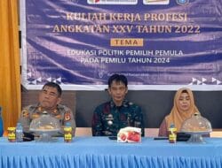 KKN Sospol Unismuh Gandeng Bawaslu Gelar Edukasi Pemilih Pemula di Pangkep