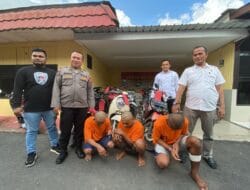 Polres Berau Amankan Tiga Curanmor, Salah Satunya Dihadiahi Timah Panas