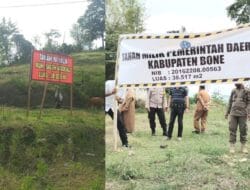Saling Klaim, Pemda Bone Buka Plakat Pengklaim Lokasi Proyek Bola Soba