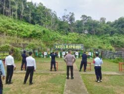 Petugas Rutan Tanjung Redeb Gelar Latihan Menembak