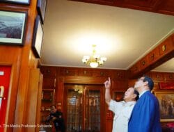 Prabowo dan Gubernur Lemhannas Andi Widjajanto Nostalgia Kenangan Mayjend Theo Syafei di Kantor KEMHAN