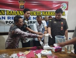 Polres Berau Musnahkan Narkoba Jenis Shabu 5,95 Gram