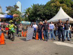 Sambut HUT Bhayangkara ke-77, Polda Metro Jaya Gelar Lomba Ketangkasan Bermotor