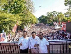 Prabowo Hadir di Gerakan Anti Mager Sulse HUT ke-354 Sulsel