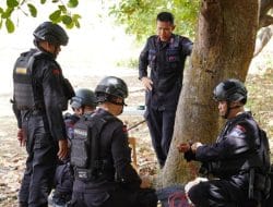 Kejari Bone Bekerjasama Detasemen Gegana Brimob Musnahkan BB Detonator