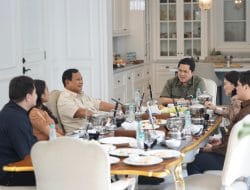 Prabowo Ucapkan Terima Kasih kepada Erick Thohir atas Dukungannya