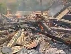 Ditinggal ke Kebun, Rumah Milik Ketua BPD Lalepo Bone Hangus Terbakar