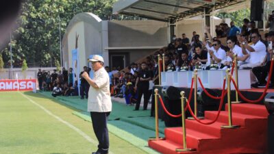 Prabowo Subianto Meresmikan Pembukaan U-17 Nusantara Open 2023