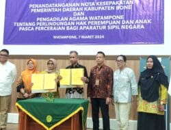 Perceraian Picu Anak Putus Sekolah, PA Watampone – Pemkab Bone Teken MoU Penuhi Hak Anak ASN
